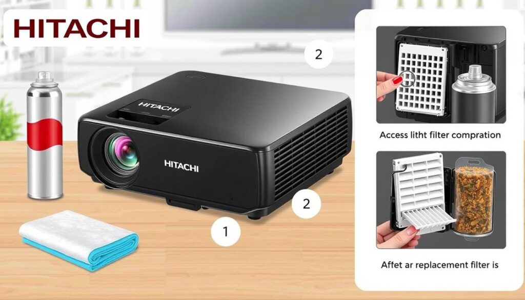 Hitachi Projector Maintenance Guide